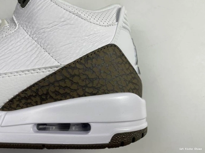 1st Kicks Shoes Mocha Air 3 Jordan Retro (2018) 136064-122 0813